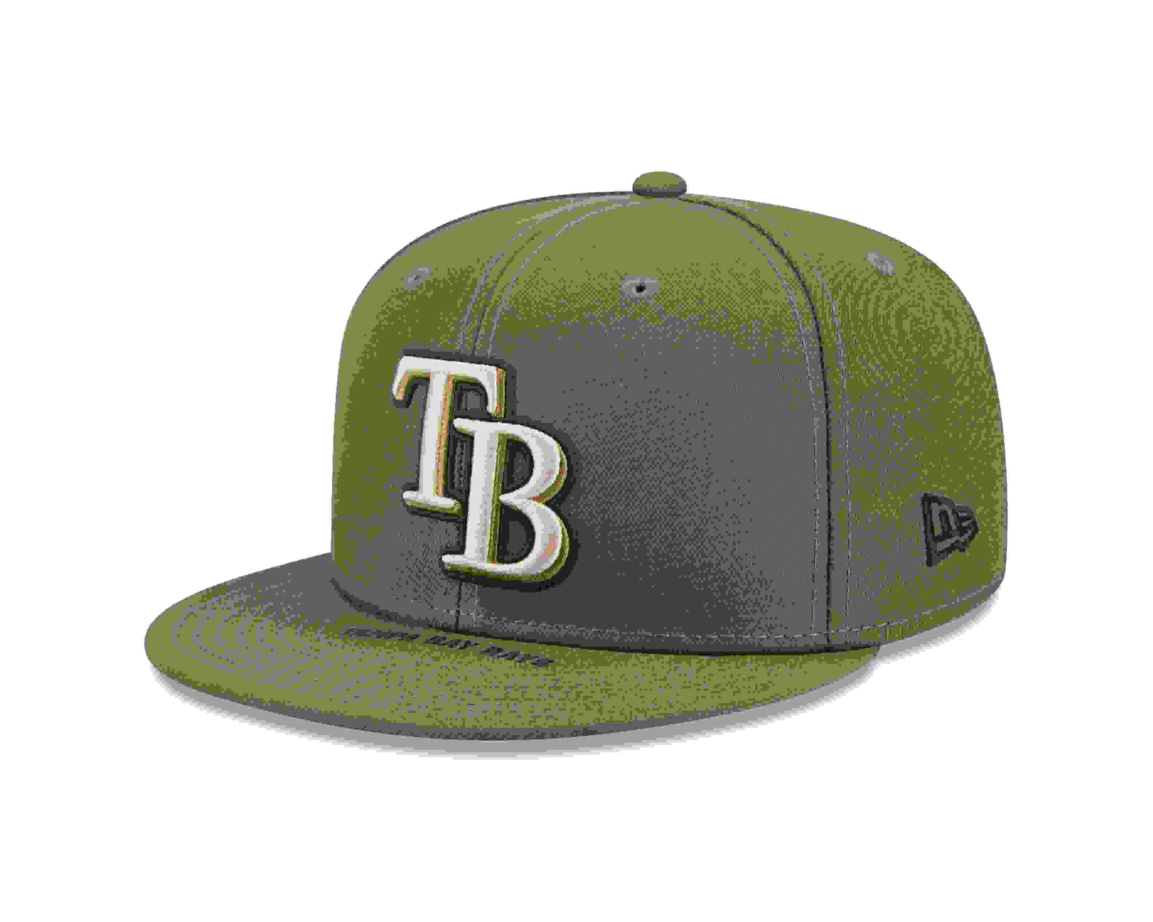 New Era Tampa Bay Rays 9FIFTY Armed Forces Green Snapback Hat